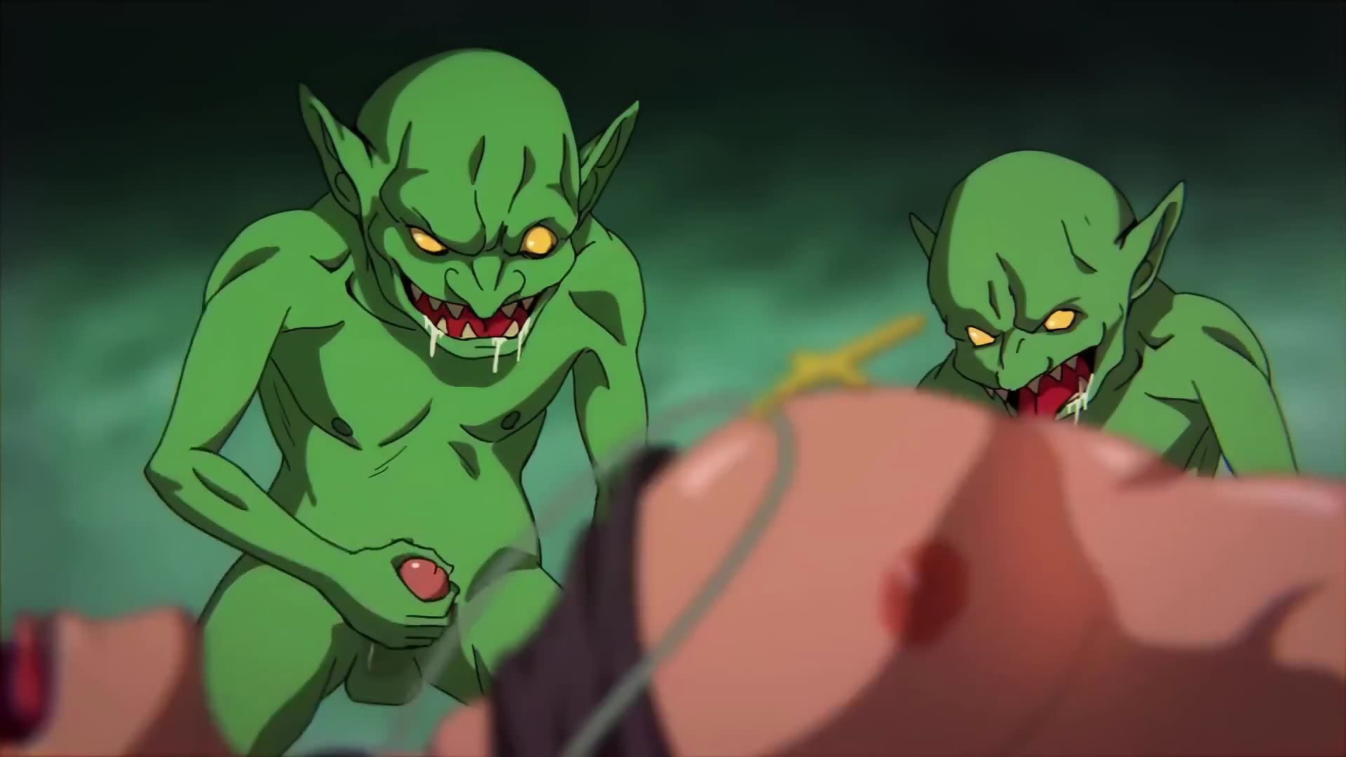 Goblins Cave 1 Human slave is gangbanged by gay goblins