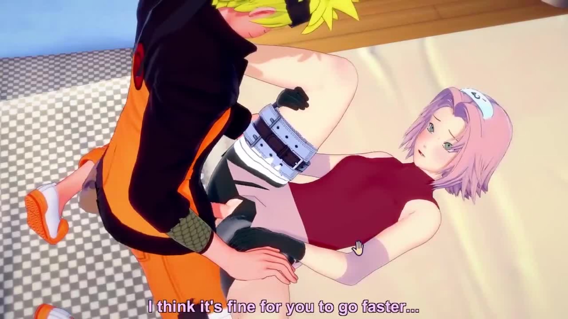 Naruto slides his cock into Sakuras tight ninja pussy
