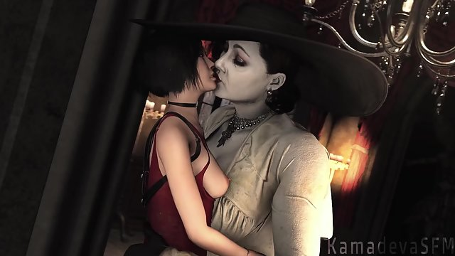 Resident Evil Second Maiden Lady Dimitrescu lick