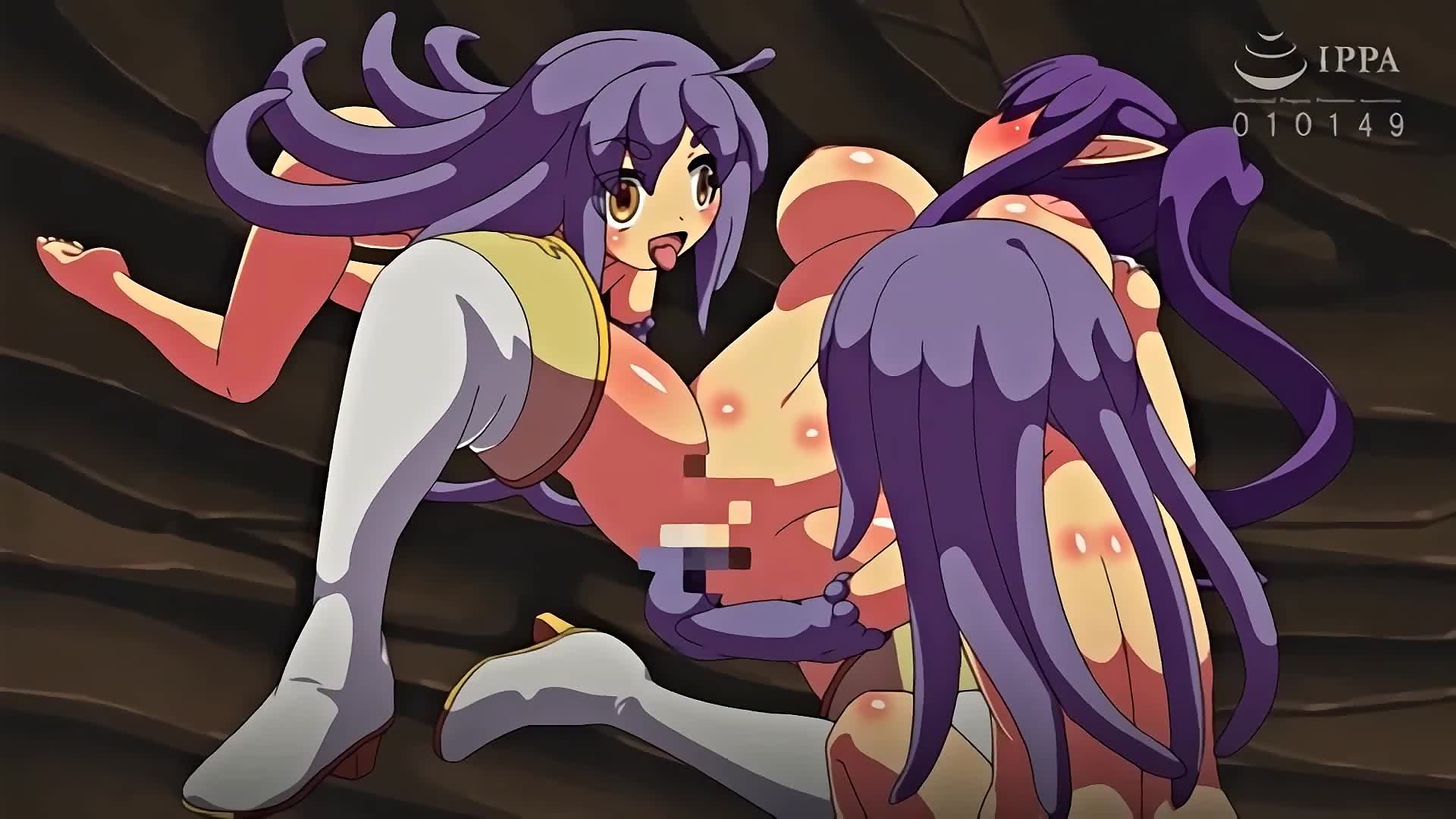 Valkyrie Hazard Demon futanari and her tentacle girls orgy fuck warrior girls