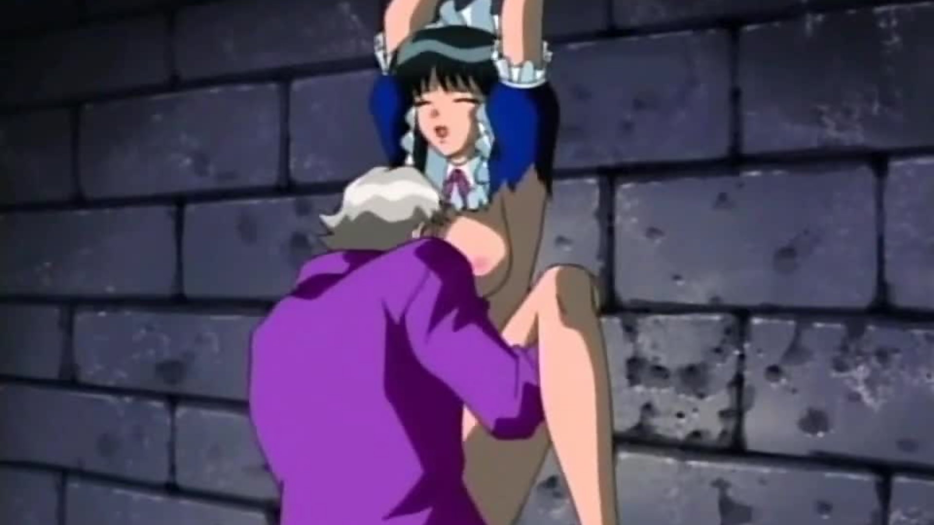 Lewd Room - Chained Up Hentai Maid Is Fucked In Her Wet Dripping Pussy