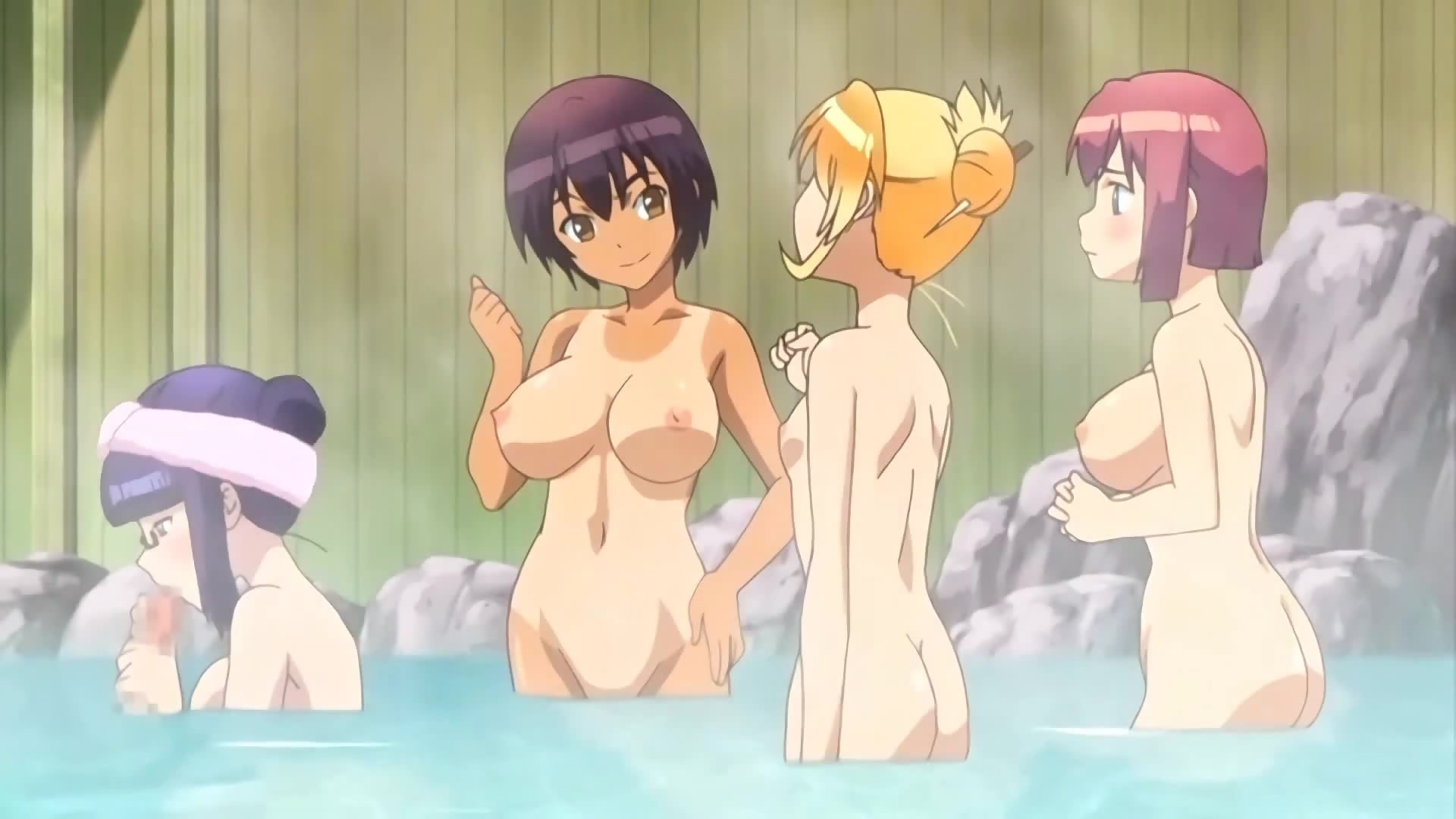 Futa Club! 2 Ep1 - Hentai Futanaris Have An Orgy At A Public Hot Springs